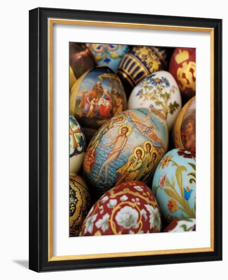 A Collection of Painted Porcelain Easter Eggs by the Imperial Porcelain Factory-null-Framed Giclee Print