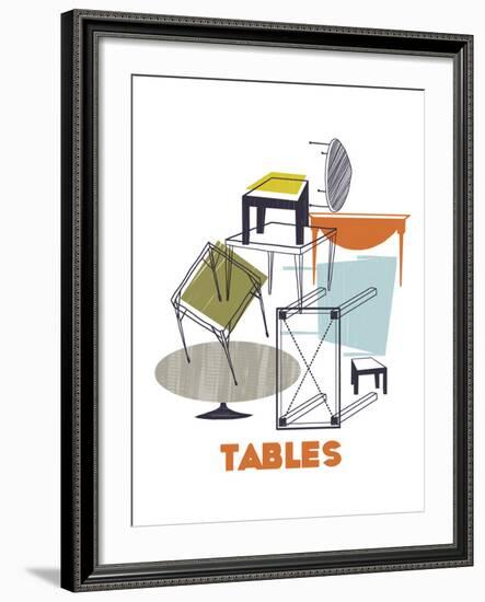 A Collection of Tables-Laure Girardin-Vissian-Framed Giclee Print