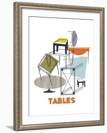 A Collection of Tables-Laure Girardin-Vissian-Framed Giclee Print