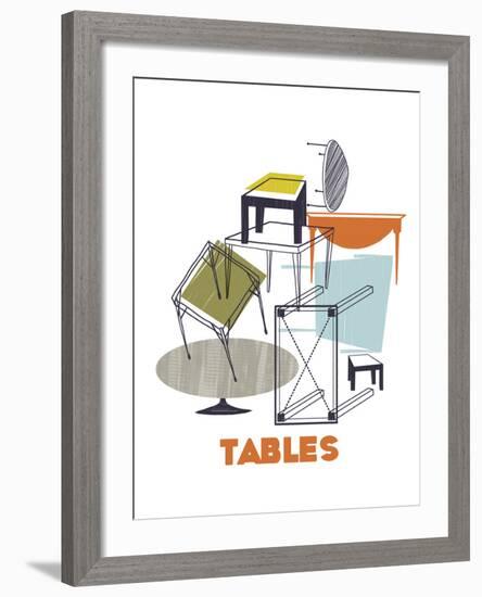 A Collection of Tables-Laure Girardin-Vissian-Framed Giclee Print