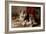 A Collie with Fox Terrier Puppies, 1913-Walter Hunt-Framed Giclee Print