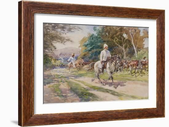 A Colonial Officer, Possibly Haiti, C.1900-Henry Sandham-Framed Giclee Print