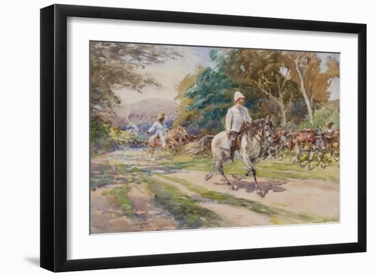 A Colonial Officer, Possibly Haiti, C.1900-Henry Sandham-Framed Giclee Print