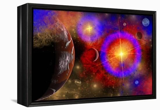 A Colorful Section of Alien Space in Our Galaxy-null-Framed Stretched Canvas