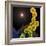 A Colorized Scanning Electron Micrograph of a White Blood Cell Eating Mrsa-Stocktrek Images-Framed Photographic Print