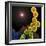 A Colorized Scanning Electron Micrograph of a White Blood Cell Eating Mrsa-Stocktrek Images-Framed Photographic Print