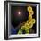 A Colorized Scanning Electron Micrograph of a White Blood Cell Eating Mrsa-Stocktrek Images-Framed Photographic Print