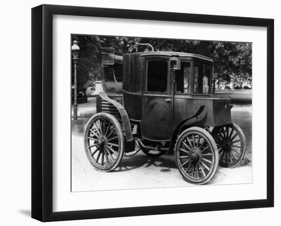 A Columbia Electric Car, C1899-null-Framed Photographic Print