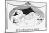 A Comatose Etheromane-Gerda Wegener-Mounted Art Print