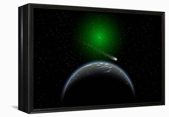 A Comet Passing a Distant Alien World-null-Framed Stretched Canvas