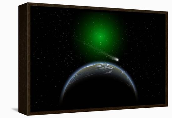 A Comet Passing a Distant Alien World-null-Framed Stretched Canvas