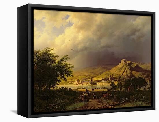 A Coming Storm-Barend Cornelis Koekkoek-Framed Premier Image Canvas