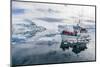 A Commercial Iceberg Tour Amongst Huge Icebergs Calved from the Ilulissat Glacier-Michael-Mounted Photographic Print