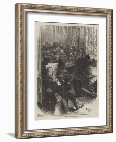 A Communist Club-Room Near Leicester-Square-Felix Regamey-Framed Giclee Print