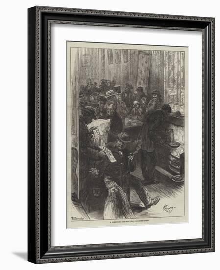 A Communist Club-Room Near Leicester-Square-Felix Regamey-Framed Giclee Print