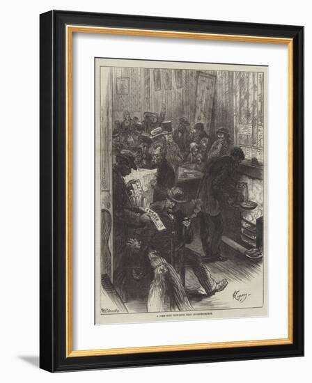 A Communist Club-Room Near Leicester-Square-Felix Regamey-Framed Giclee Print