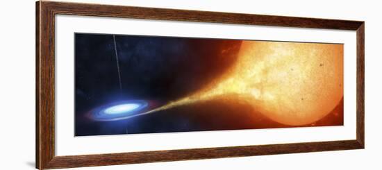 A Compact Object, or a Black Hole, Is Seen Ripping Off Gas from Its' Sun-Like Companion-Stocktrek Images-Framed Photographic Print