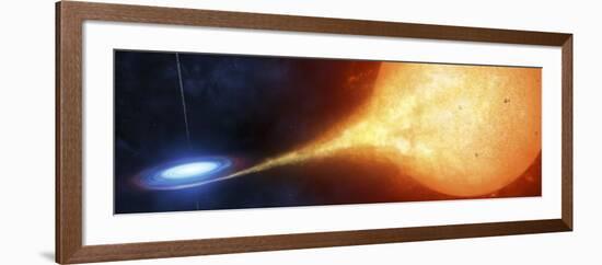 A Compact Object, or a Black Hole, Is Seen Ripping Off Gas from Its' Sun-Like Companion-Stocktrek Images-Framed Photographic Print