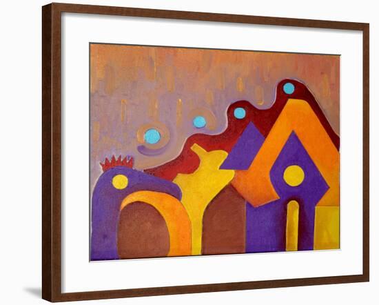 A Completely Unknown Animal Tries to Enter the House, 2009-Jan Groneberg-Framed Giclee Print