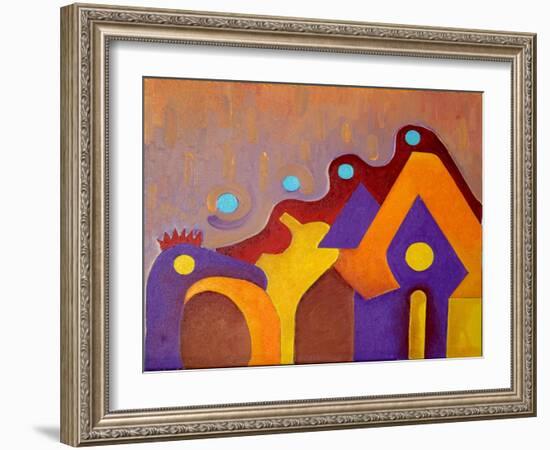 A Completely Unknown Animal Tries to Enter the House, 2009-Jan Groneberg-Framed Giclee Print