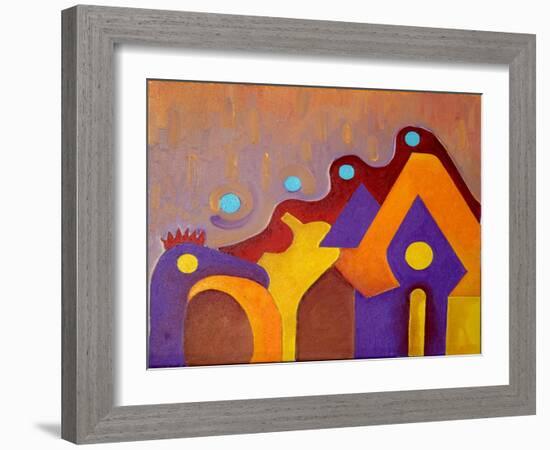 A Completely Unknown Animal Tries to Enter the House, 2009-Jan Groneberg-Framed Giclee Print