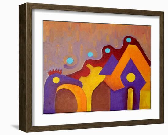 A Completely Unknown Animal Tries to Enter the House, 2009-Jan Groneberg-Framed Giclee Print