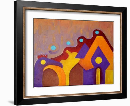 A Completely Unknown Animal Tries to Enter the House, 2009-Jan Groneberg-Framed Giclee Print