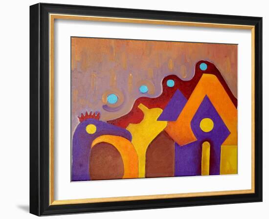 A Completely Unknown Animal Tries to Enter the House, 2009-Jan Groneberg-Framed Giclee Print