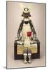 A Composite Japanese Armour Suit with a Saotome Helmet-null-Mounted Giclee Print