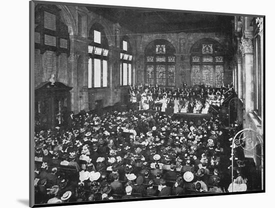 A concert at the Guildhall School of Music, London, c1901 (1901)-Unknown-Mounted Photographic Print