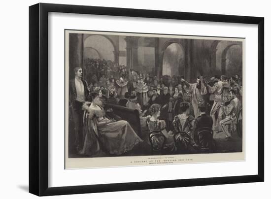 A Concert at the Imperial Institute-Arthur Hopkins-Framed Giclee Print