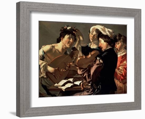 A Concert, C1623-null-Framed Giclee Print