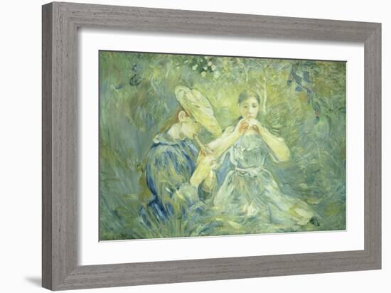 A Concert in the Garden, 1890-Berthe Morisot-Framed Giclee Print