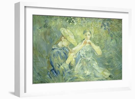 A Concert in the Garden, 1890-Berthe Morisot-Framed Giclee Print