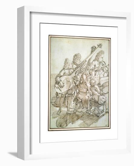 A Concert, Late 17th or 18th Century-Pier Leone Ghezzi-Framed Giclee Print