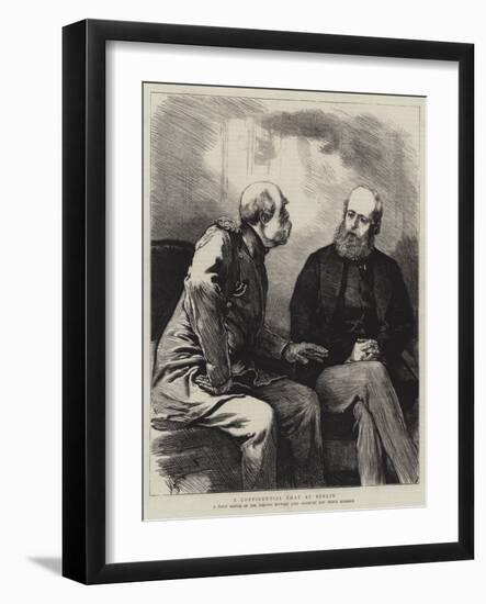 A Confidential Chat at Berlin-null-Framed Giclee Print