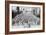 A Congregation Faces the Holy Kaaba in Mecca's Mosque, Saudi Arabia, 1922-null-Framed Giclee Print