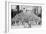 A Congregation Faces the Holy Kaaba in Mecca's Mosque, Saudi Arabia, 1922-null-Framed Giclee Print