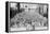 A Congregation Faces the Holy Kaaba in Mecca's Mosque, Saudi Arabia, 1922-null-Framed Premier Image Canvas