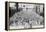 A Congregation Faces the Holy Kaaba in Mecca's Mosque, Saudi Arabia, 1922-null-Framed Premier Image Canvas