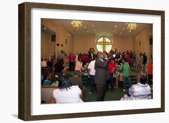 A Congregation Sings God's Praises-Carol Highsmith-Framed Art Print