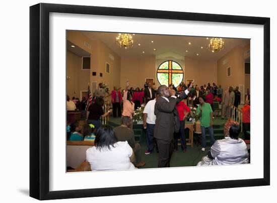 A Congregation Sings God's Praises-Carol Highsmith-Framed Art Print