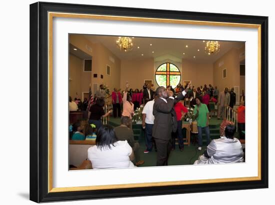 A Congregation Sings God's Praises-Carol Highsmith-Framed Art Print