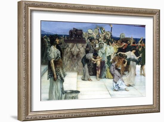A Consecration of Bacchus, Detail [1]-Sir Lawrence Alma-Tadema-Framed Art Print