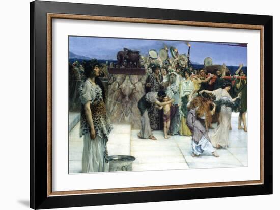 A Consecration of Bacchus, Detail [1]-Sir Lawrence Alma-Tadema-Framed Art Print