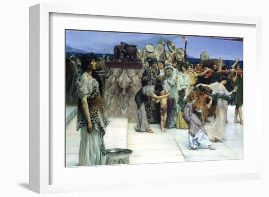 A Consecration of Bacchus, Detail [1]-Sir Lawrence Alma-Tadema-Framed Art Print