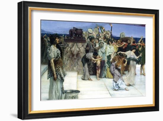 A Consecration of Bacchus, Detail [1]-Sir Lawrence Alma-Tadema-Framed Art Print