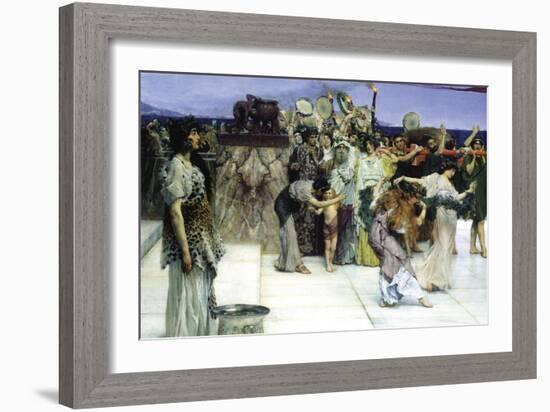 A Consecration of Bacchus, Detail-Sir Lawrence Alma-Tadema-Framed Art Print