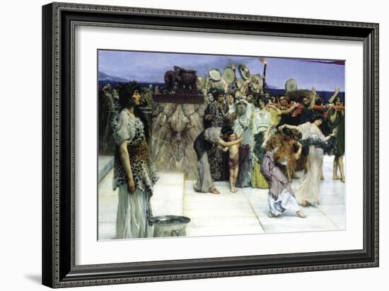 A Consecration of Bacchus, Detail-Sir Lawrence Alma-Tadema-Framed Art Print