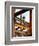 A Construction Worker Stands on a Steel Beam While Working on a High Rise Building-null-Framed Premium Photographic Print